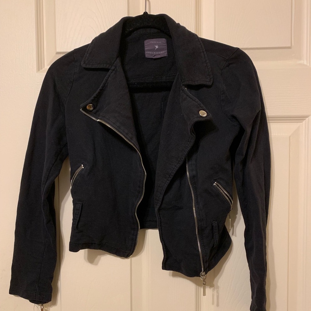Forever21 cotton Moto jacket
